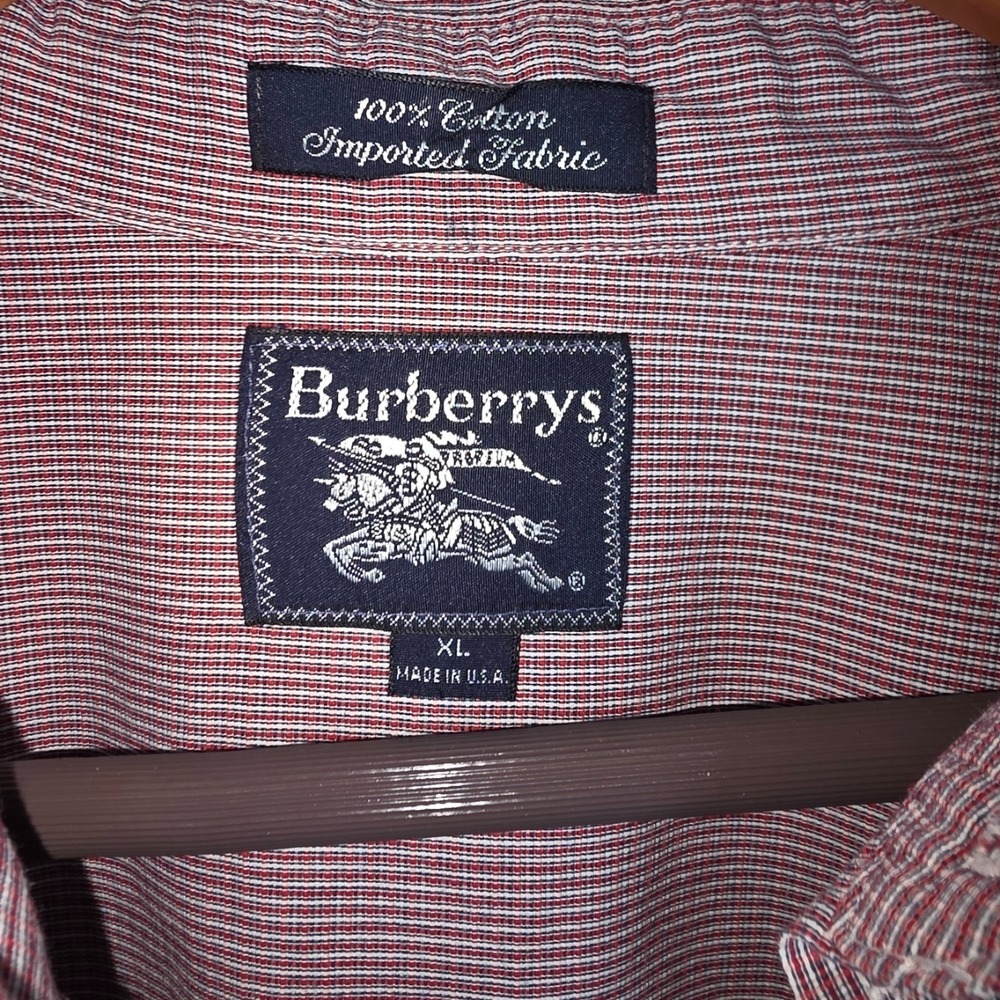 Vintage Burberrys Men's XL Button Down‎ Shirt Made in USA - Picture 2 of 7